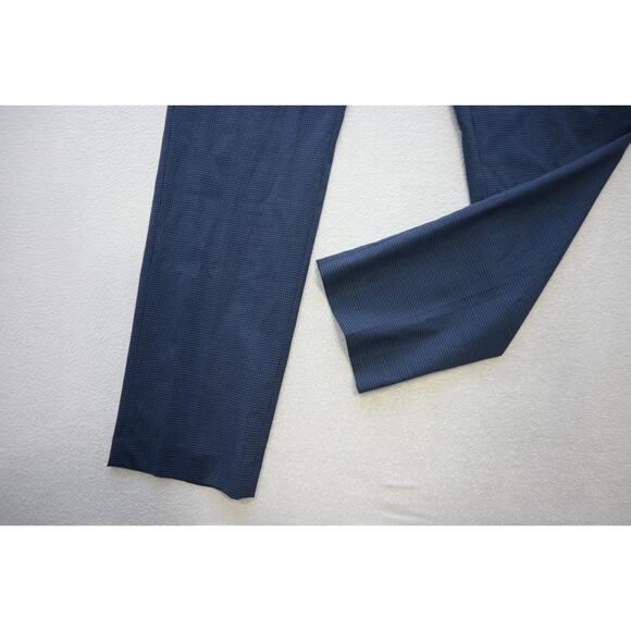 Penguin Munsingwear Plaid Wool-Poly Dress Pants Stretch Flat Mens Size 34 x 32 - Picture 3 of 8